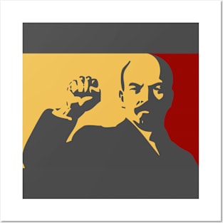 LENIN fist Posters and Art